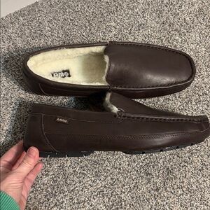 Lamo Slippers Leather & Sheepskin NWT